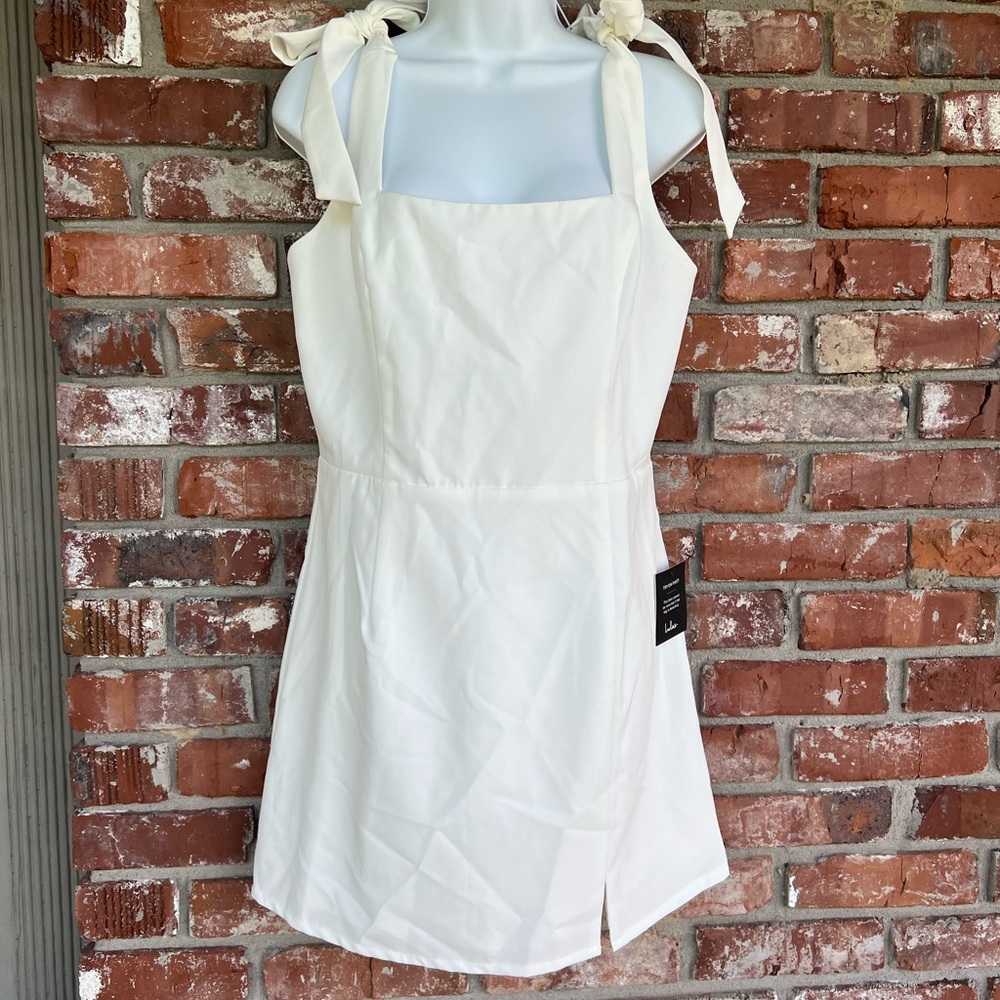 NWT Lulus off white midi dress  Size L - Picture 2 of 9